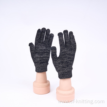 Children's winter warm knitted gloves